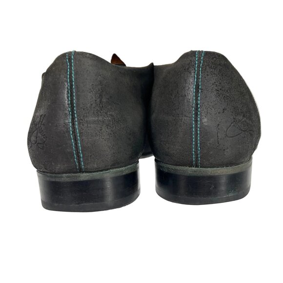 John Fluevog Lace-less Leather Oxfords Shoes - Picture 5 of 8